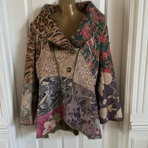 Lapis coat jacket in acrylic and polyester, suede feel but soft